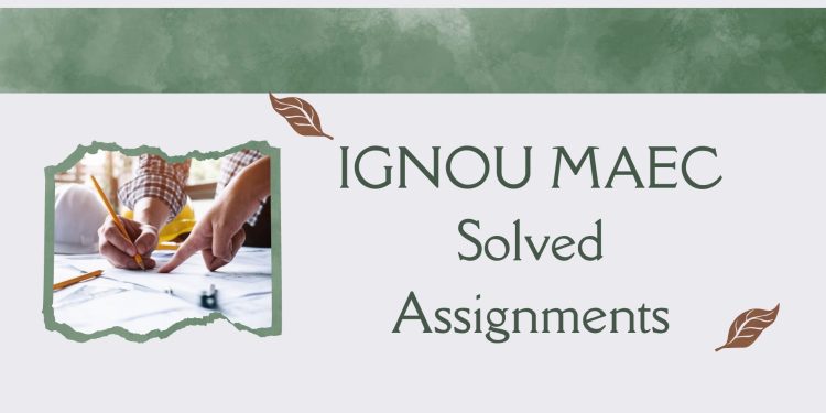 IGNOU MAEC Solved Assignments