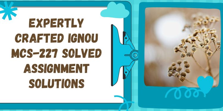 IGNOU MCS-227 Solved Assignment