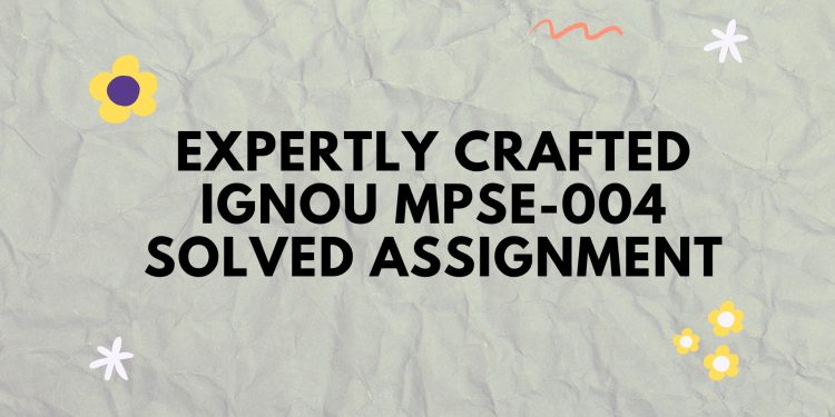 IGNOU MHI-110 Solved Assignment