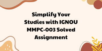 IGNOU MMPC-003 Solved Assignment