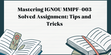 IGNOU MMPF-003 Solved Assignment