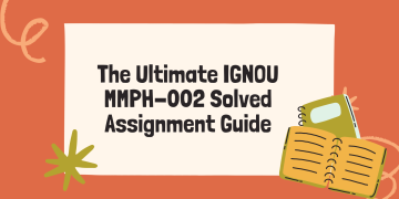 IGNOU MMPH-002 Solved Assignment