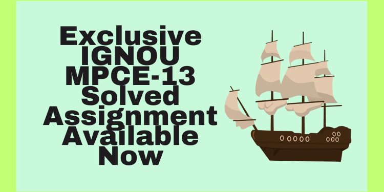 IGNOU MPCE-13 Solved Assignment