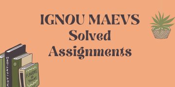 IGNOU MAEVS Solved Assignments