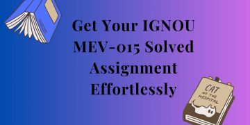 IGNOU MEV-015 Solved Assignment