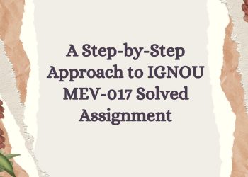 IGNOU MEV-017 Solved Assignment