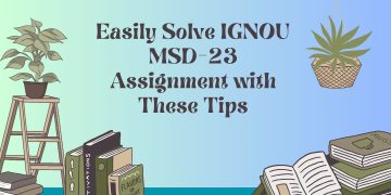 IGNOU MSD-23 Solved Assignment