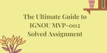 IGNOU MVP-002 Solved Assignment